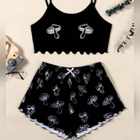 Other - Mushroom Print Cami PJ Set